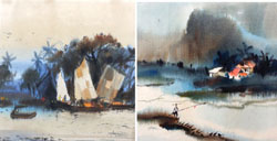 Sample artwork by Harlim (Born 1945), known for painting - View similar artists and auction records