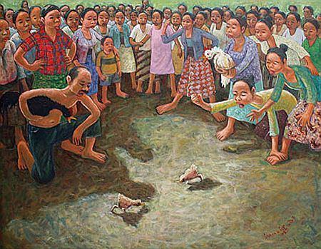 Sabung Ayam by Machfud - Auction record, sale price, and art valuation. Compare with similar artists and explore comparable artworks.