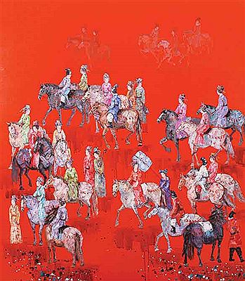 Sample artwork by Chuang Long Jing (Born 1975), known for painting - View similar artists and auction records