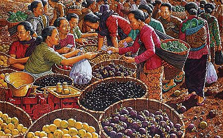 Pasar Buah by Wisang Geni - Auction record, sale price, and art valuation. Compare with similar artists and explore comparable artworks.