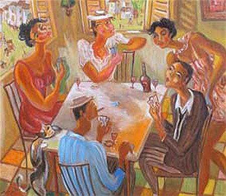 Bermain Kartu by Rudy TS - Auction record, sale price, and art valuation. Compare with similar artists and explore comparable artworks.