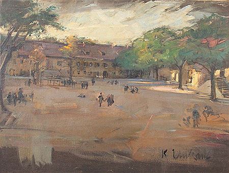 "Stuttgart, der Innenhof des alten Waisenhauses"