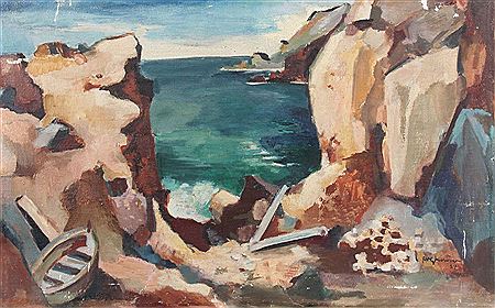 "Klippen am Mittelmeer - Mallorca" by Wilhelm Holzhausen - Auction record, sale price, and art valuation. Compare with similar artists and explore comparable artworks.