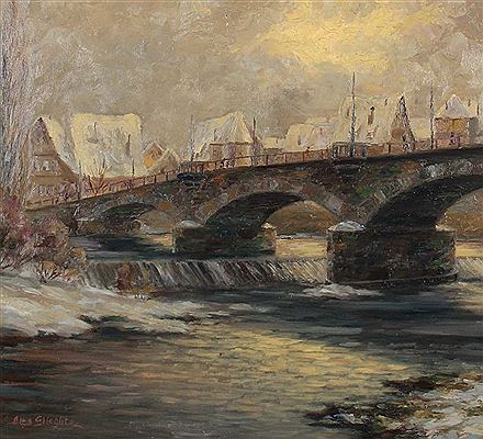 Sample artwork by Otto Stieglitz (1912 - 1991), known for painting - View similar artists and auction records