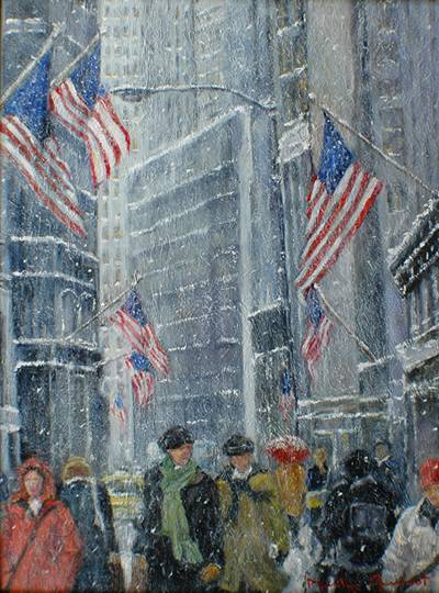 New York Snow Scene
