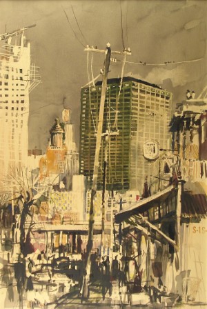 Houston by William Condon - Auction record, sale price, and art valuation. Compare with similar artists and explore comparable artworks.