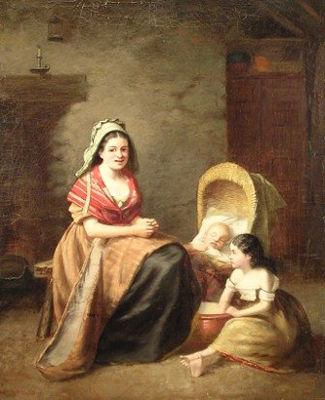 The Child's Bath by Arthur Fitzpatrick - Auction record, sale price, and art valuation. Compare with similar artists and explore comparable artworks.