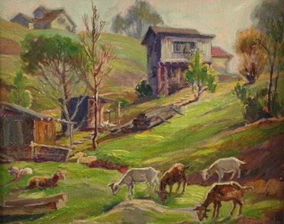 "Chavez Ravine before Dodgers Stadium" by Orpha Mae Klinker - Auction record, sale price, and art valuation. Compare with similar artists and explore comparable artworks.