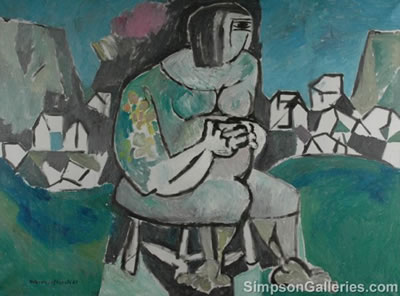 CUBIST SETTING by Robert Weimerskirch - Auction record, sale price, and art valuation. Compare with similar artists and explore comparable artworks.