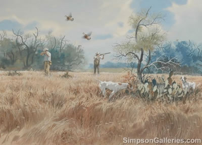 Quail Hunt by Stan Farnham - Auction record, sale price, and art valuation. Compare with similar artists and explore comparable artworks.