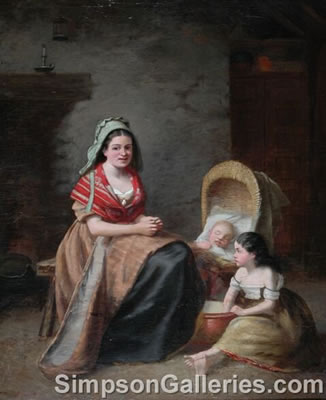 The Child's Bath by Arthur Fitzpatrick - Auction record, sale price, and art valuation. Compare with similar artists and explore comparable artworks.