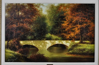 "Woodlane Bridge" by Edward Szmyd - Auction record, sale price, and art valuation. Compare with similar artists and explore comparable artworks.