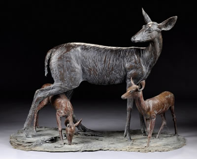 Sample artwork by Forest Hart (Born 1943), known for sculpture - View similar artists and auction records