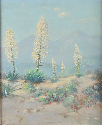 "Desert Landscape with Yuccas"