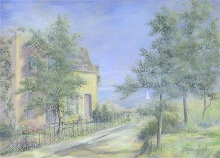 Village Road by the Lake