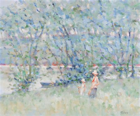 Landscape by Matthew Miles - Auction record, sale price, and art valuation. Compare with similar artists and explore comparable artworks.