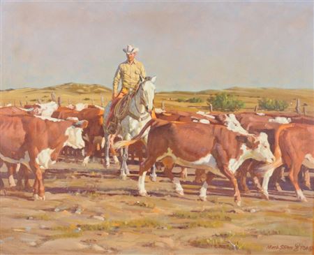 Working Them Easy by Mark Storm - Auction record, sale price, and art valuation. Compare with similar artists and explore comparable artworks.