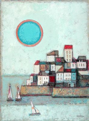 "Antibes Post, Blue Moon"