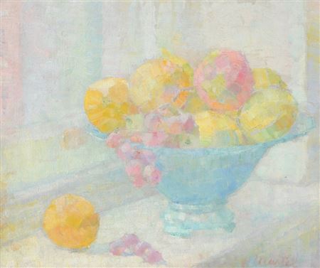 "Fruit in Turquoise Bowl"