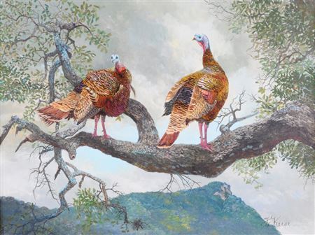 "Turkeys at Ease"