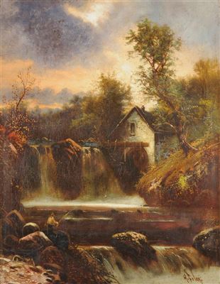 Fishing by the Mill