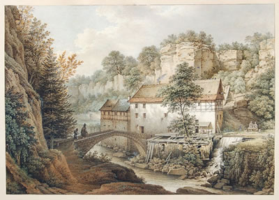 Die Lochmühle im Liebethaler Grund by Christian Gottlob Hammer - Auction record, sale price, and art valuation. Compare with similar artists and explore comparable artworks.