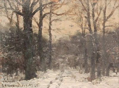 Winterliches Waldstück