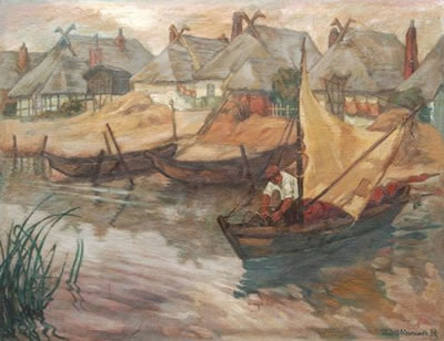 Sample artwork by Rudolf Warnecke (1905 - 1994), known for graphic art, portrait and landscape painting - View similar artists and auction records