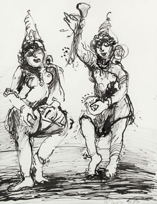 "Apsaras mit Trommel und Glöckchen". by Regina Zepnick - Auction record, sale price, and art valuation. Compare with similar artists and explore comparable artworks.