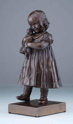 Maria mit Puppe (die Tochter des Künstlers). Um by Rudolf Holbe - Auction record, sale price, and art valuation. Compare with similar artists and explore comparable artworks.