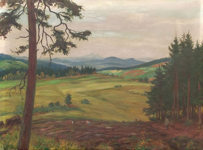 Sächsische Herbstlandschaft.