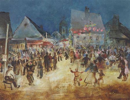 Sample artwork by Charly Hahnel (Born 1913), known for painting - View similar artists and auction records