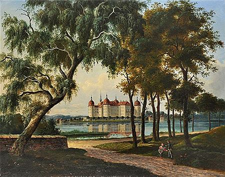 Jagdschloß Moritzburg bei Dresden. by Franz Wilhelm Leuteritz - Auction record, sale price, and art valuation. Compare with similar artists and explore comparable artworks.