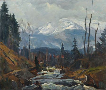 Gebirgsfluß im Riesengebirge an der oberen Kochel. by Georg Wichmann - Auction record, sale price, and art valuation. Compare with similar artists and explore comparable artworks.