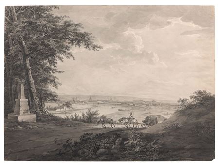 Dresden from the hills near the Waldschloesschen. 1788