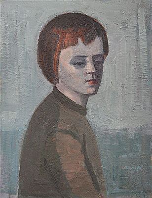 Portrait eines Mädchens. Um