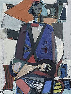 Seated Figure in Space