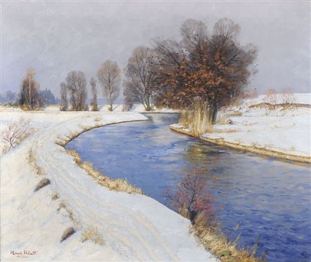 Wintersonne an der Würm. Wohl um