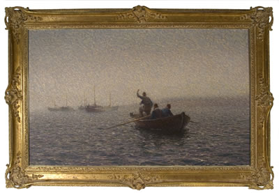 Fiskebåtar till havs