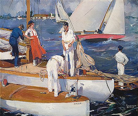 Segelsällskap vid brygga by Pieter Van Der Hem - Auction record, sale price, and art valuation. Compare with similar artists and explore comparable artworks.