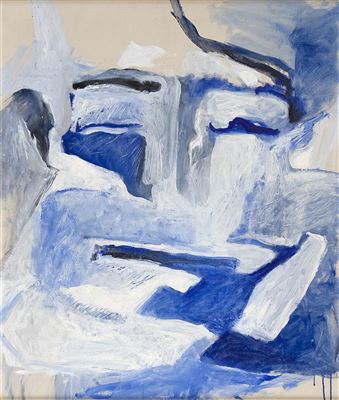 Face in blue.