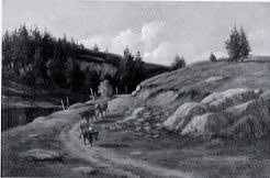 Landscape with Cows Wandering