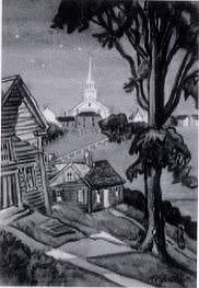 General Knox Meeting House by Frederick Detwiller - Auction record, sale price, and art valuation. Compare with similar artists and explore comparable artworks.