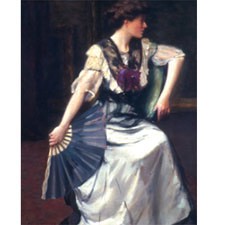 Sample artwork by Oscar Miller (1867 - 1921), known for portrait, still life, marine, genre - View similar artists and auction records