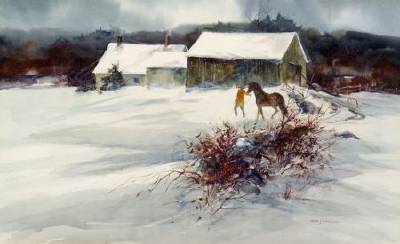 Headed Out to Pasture, Winter by Nathalie Johnson Nordstrand - Auction record, sale price, and art valuation. Compare with similar artists and explore comparable artworks.