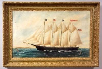Portrait of the Schooner Monhegan