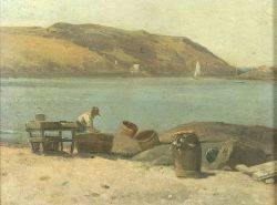 On The Beach by Benjamin Osro Eggleston - Auction record, sale price, and art valuation. Compare with similar artists and explore comparable artworks.