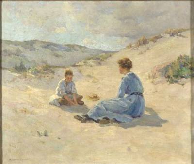 Sample artwork by Melbourne Havelock Hardwick (1857 - 1916), known for marine, landscape, figure, genre - View similar artists and auction records