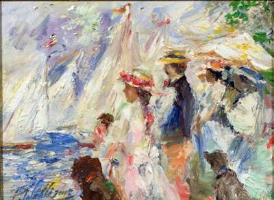 Boat Race with our Dogs by Paul Alan Williams - Auction record, sale price, and art valuation. Compare with similar artists and explore comparable artworks.