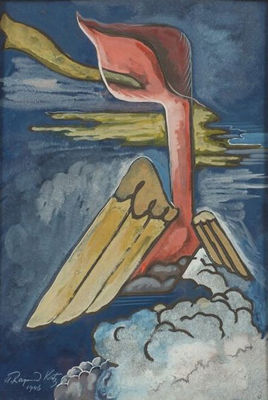Allegorical/Surrealist Composition with Gimel